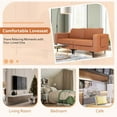 thumbnail image 3 of Modern Loveseat Sofa Couch with Side Storage Pocket, 3 of 11