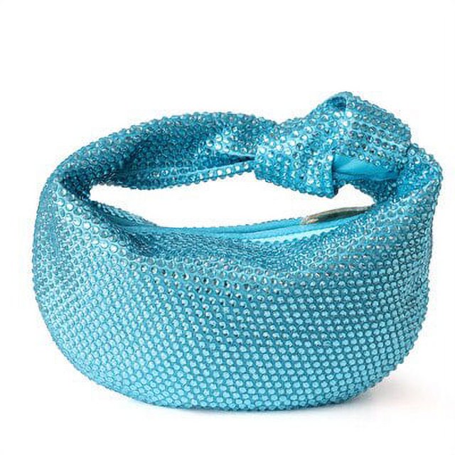 Bolso de mano anudado con diamantes de imitación para mujer, cartera de mano de lujo con lazo de Diamante, para banquete y fiesta, 2022 Fivean unisex