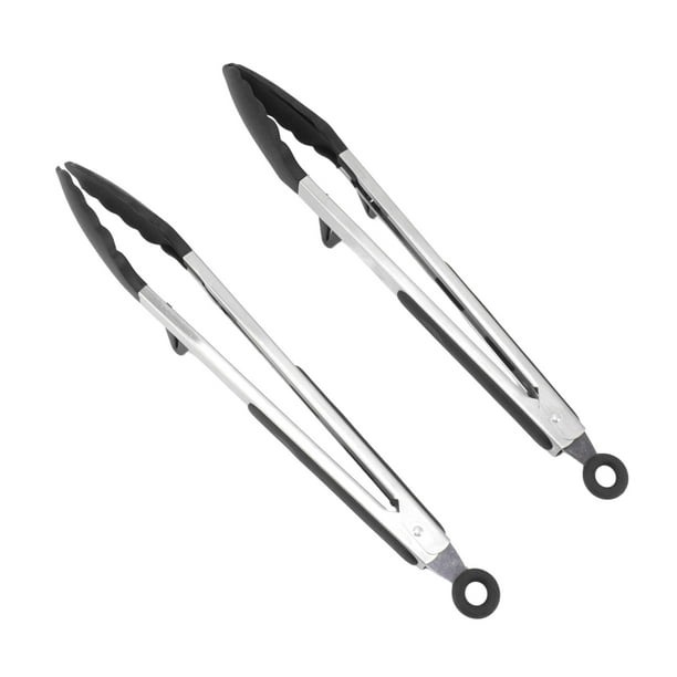 Pinzas de cocina BuyWeek 2 piezas 12 pulgadas acero inoxidable con punta de silicona