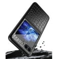 thumbnail image 5 of SaniMore for Samsung Galaxy Z Flip 5 (6.7" 2023) Case, PU Leather Crocodile Skin + Shockproof PC Backplane, Tough Rugged Anti-drop Slim Lightweight Wear-resistant Durable Flip Cover, Black, 5 of 9