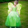 thumbnail image 4 of Varita y diadema de mariposa con alas de mariposa de hadas para niñas, vestido de princesa para niñas pequeñas, 4 of 5