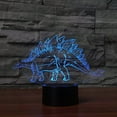 thumbnail image 5 of YSITIANNA 3D Dinosaur Night Light Animal Table Desk Optical Illusion Lamps 7 Color Changing Lights LED Table Lamp Xmas Home Love Birthday Children Kids Decor Toy Gift STNL#3620, 5 of 5