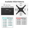 thumbnail image 4 of MOUNT PRO No-Drill TV Mount for Gazebo & Pillars - Full Motion Swivel & Tilt for 26-60 Inch TVs, Secure Strap-On Column Mount Fits Round/Square Posts, Holds 77 lbs, VESA 400x400, 4 of 10