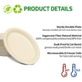 thumbnail image 3 of 10 Inch Oval Paper Plates, 100% Compostable Heavy-Duty Oval Paper Platter Plates for Sandwich, Burrito, Salad, Wings, 3 of 8