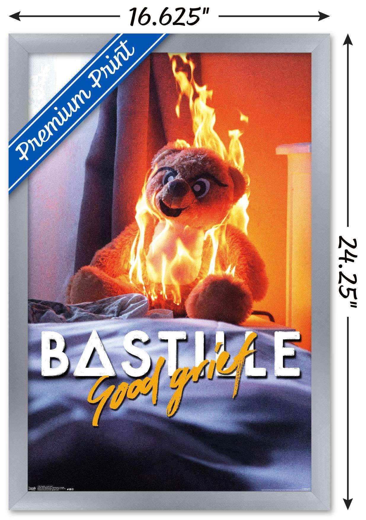 Bastille - Good Grief Wall Poster, 14.725" x 22.375", Framed