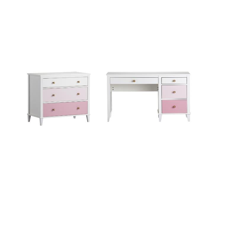 White dresser and desk set Clearance