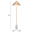 thumbnail image 6 of ZUO Bianca Modern 2-Light Floor Lamp in Gold & White, 6 of 6