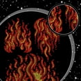 thumbnail image 3 of Flames Rhinestone Iron on Hotfix Rhinestone Blazing Flames Transfer Applique Burning Fire Heat Transfer Decal Bling Patch Clothing Repair Applique for T-Shirts Bag Shoes Hat DIY Decor Clear, 3 of 9