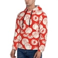 thumbnail image 3 of Salouo Tomatoes Pattern Men's Fall Hoodie Sweatshirt,Sport Hoodie with Pockets for Men Pullover Casual Hooded Sweatshirt-3X-Large, 3 of 7