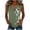 Army Green, variant on Women's Blue Palm Leaf Print Sleeveless Tank Top, O-Ring Halter Neck Casual Summer Blouse, Tropical Botanical Leaf Vest, S-3XL