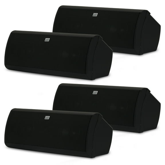 Acoustic Audio AA40CB Indoor 3 Way Speakers 2000 Watts Black Bookshelf 2 Pair Pack AA40CB-2PR