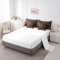 thumbnail image 5 of jejeloiu Vintage Library Books 7-Piece Bedding Comforter Set,Retro Bookshelf King Bedding Sets,Brown Bed Sheets For Adults,Luxury Bedroom Decor Reversible, 5 of 8