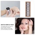 thumbnail image 2 of Wooden Watch Organizer Tray Showcase Display Bracelet Bangle Storage Case, 2 of 5