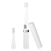 Travel Electric Toothbrush with 2 Brush Head 2 Modes Waterproof Sonic Toothbrush by Battery Powered