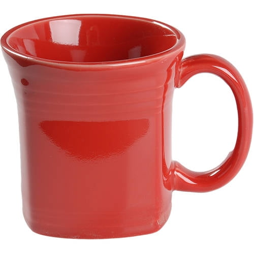 Open Box Homer Laughlin Fiesta Scarlet (Intro 2004) Square Mug 7385478