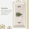 thumbnail image 4 of Spode Christmas Tree 14-Inch Rectangular Sandwich Tray, Porcelain Serving Platter for Tea Sandwiches, Desserts, Appetizers - Holiday Tableware with Festive Charm, Dishwasher, Microwave, Freezer Safe, 4 of 7