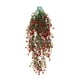 thumbnail image 2 of Cesta colgante de pared con rosas artificiales de imitación | Varilla resistente de 75 cm | Enredaderas envueltas en plástico | Decoración para techo de sala de estar o patio | Fácil de instalar en, 2 of 5