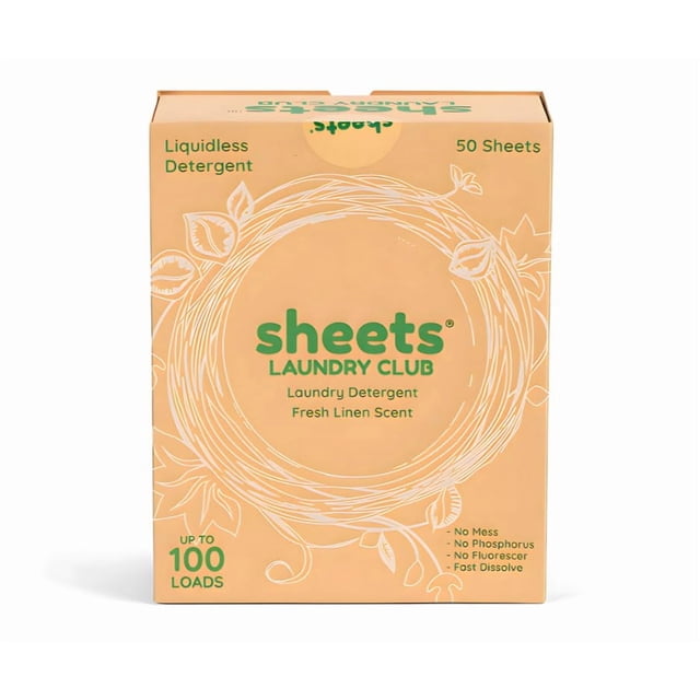 Láminas de detergente para ropa Laundry Club, 100 cargas