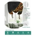 thumbnail image 2 of Brown Marble Tie Up Curtains for Windows 63 Inch Length Balloon Curtains Kitchen Adjustable Balloon Window Shade Gold Abstract Vintage Modern Ombre Art Tie Up Valance Bathroom Curtain Window 52"x63", 2 of 6