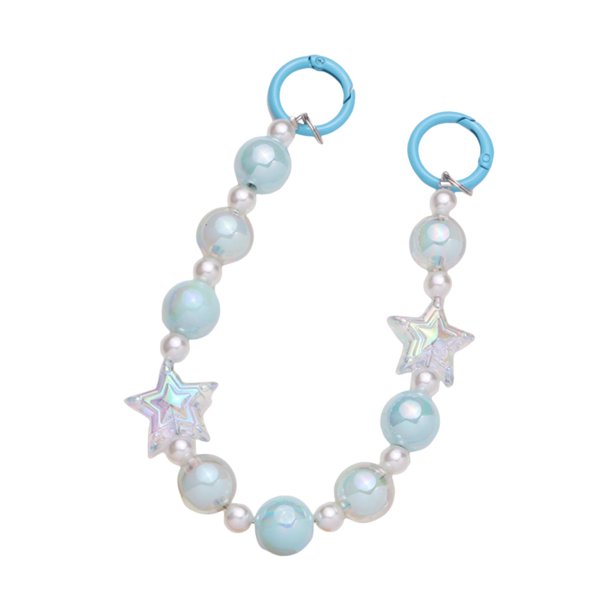 Llavero con cuentas Perfecl Cuentas de acrílico con forma de estrella Azul