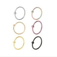 No Boundaries, 20G Nose Ring Set, 6 Pack