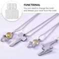 thumbnail image 3 of WEUVEB 2PCS Silicone Resin Necklace Molds for Jewelry Making, Keychain Pendants Crafting Supplies, 3 of 8