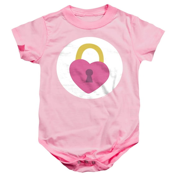 Care Bears: Unlock the Magic Secret Bear Belly Unisex Infant Snap Suit for Baby, Pink, Large