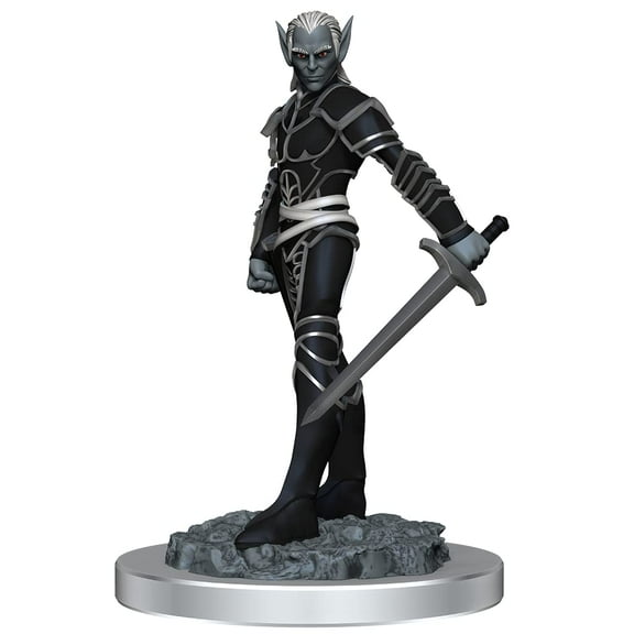 WizKids Dungeons and Dragons Nolzur's Marvelous Unpainted Minis Drow Fighters WZK 90525