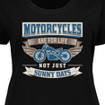 thumbnail image 4 of Inktastic Motorcycles Are For Life Biker Gift Women's Plus Size T-Shirt, 4 of 5