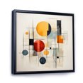 thumbnail image 2 of Designart "Colorful Mid Century Geometry Collage I" Abstract Collages Floater Framed Wall Art Living Room, 2 of 7