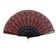 thumbnail image 1 of Paquete de 2 a 12 s de Mano Plegables Españoles de Seda Bordada con Lentejuelas para Boda, Graduación, Baile, Rojo 5 piezas Sunnimix Ventilador de mano plegable, 1 of 8