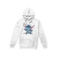 thumbnail image 1 of Lilo & Stitch Mens Christmas Lights Sketch Hoodie, 1 of 4