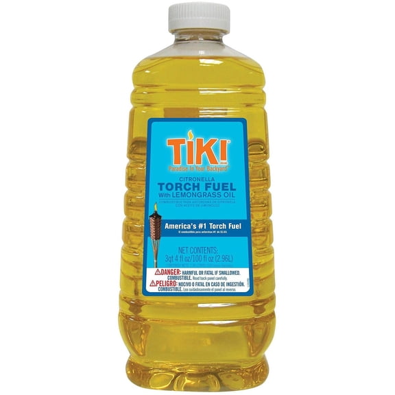 TIKI® Brand 100 oz. Citronella Scented Torch Fuel with Easy Pour System - 1216006