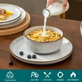 thumbnail image 6 of Malacasa 18 Pcs Dinnerware Sets For 6 people, Plates and Bowls Set, Stoneware Tableware Dishwasher Microwave Safe, Grey, 6 of 10