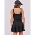 thumbnail image 4 of Vestido de tenis Caracilia para mujer, con pantalones cortos, talla pequeña, negro, 4 of 8