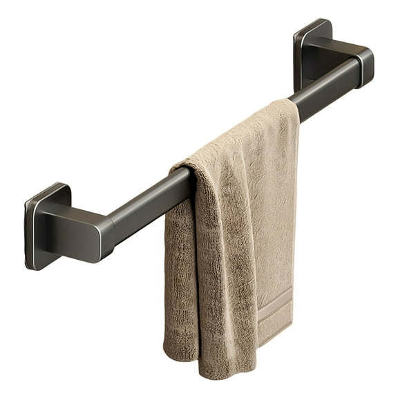 Shoreew Self-Adhesive Towel Rack Hand Towel Bar Strong Load-bearing Easy to Install Bathroom Wall Mounted Towel Hanger