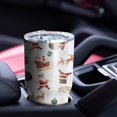 thumbnail image 4 of 30oz White Christmas Santa Pattern Tumblers Stainless Steel Tumbler with Lid and Straw,Vacuum Insulated Double Wall Travel Tumbler Cups Mug with Cleaning Brush for Coffee,Tea, 4 of 7