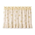 thumbnail image 2 of 30"x22" Oven Skirt Curtain for Kitchen Decor,Girlish Charm Lace Trim & 8 Ribbon Ties,Rustic Decorative Oven Door Curtain for Cottage Kitchen Decor, 2 of 7