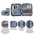 thumbnail image 3 of JetStream® 4-Piece Carry-On Hardside Luggage Set: 20 Inch Carry On Spinner Suitcase and 3 Packing Cubes, 3 of 8