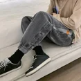thumbnail image 4 of Pantalones Harem Hombre Pantalones Vaqueros Rectos Tallas Grandes Jeans Hombre 2024 Moda Xs Tendencia Elegante Suave Harajuku Grande Primavera Otoño, 4 of 5