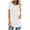 #1-White, variant on Patlollav Womans Summer T-Shirts Solid Round Neck Loose Short Sleeve Tops Blouse