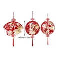 thumbnail image 2 of Wosthever Juego de 2 decoraciones con estilo Chuc Mung Nam Moi, con decoraciones de año nuevo vietnamita para el hogar con Tet vietnamita 2025 Kits de decoración para fiestas A, 2 of 5