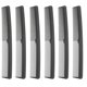 thumbnail image 1 of Black ABS Hair Combs for Smooth Detangling and Styling at Home or Salon 6pcs, 1 of 2
