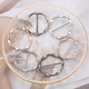 thumbnail image 2 of 6Pcs Scarf Ring Clip T Shirt Tie Clips for Women Metal Tshirt Waist Tightener Clip Buckle Clothing Ring Clip Accessories, 2 of 5