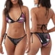 thumbnail image 3 of Disketp Flower Bald Eagle para Bañador de Dos Piezas para Mujer, Bikini Sexy Halter String, Conjunto de Bikini en Triángulo, 3 of 6