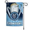WinCraft New York City FC 2021 MLS Cup Champions 12'' x 18'' Two-Sided Garden Flag