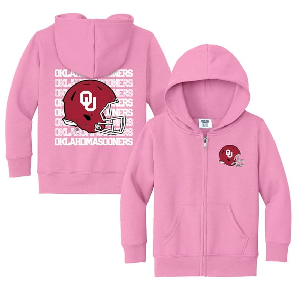 Toddler Chad & Jake Pink Oklahoma Sooners Retro Full-Zip Hoodie