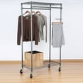 Better Homes & Gardens Double Hanging Garment Rack, 38.2in Wx 23.6in Dx
