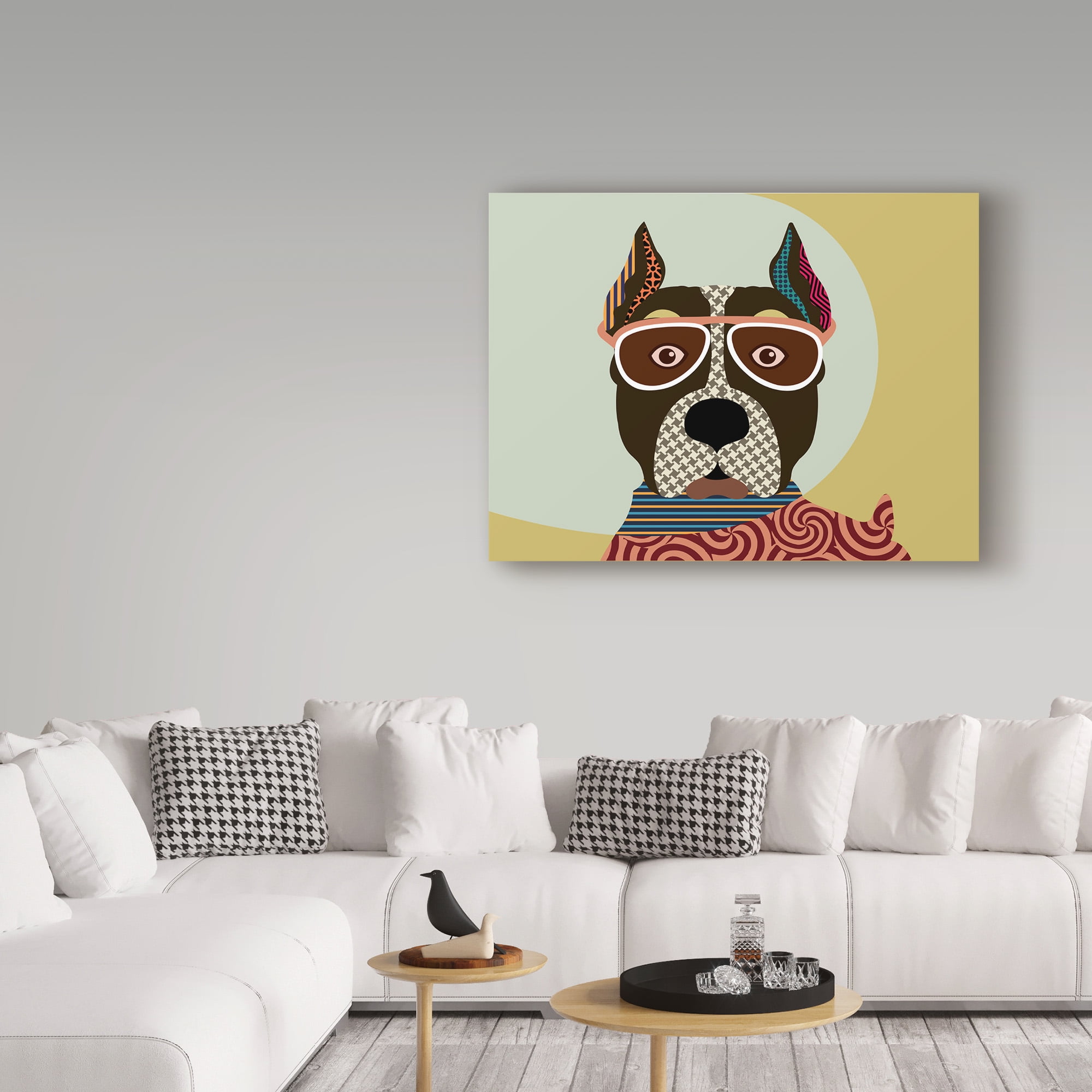 Trademark Fine Art 'American Staffordshire Terrier' Canvas Art by Lanre Adefioye