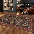 thumbnail image 2 of Pasargad Home Karabakh 93" x 123" Hand-Knotted Wool Area Rug in Rust Red/Navy, 2 of 6